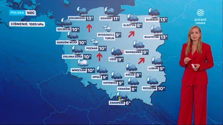 Kolejna deszczowa noc w Polsce