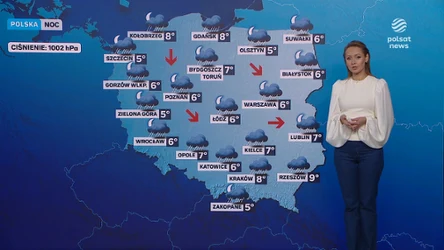 Nocą w Polsce deszczowo