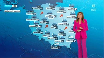 Prognoza pogody: Pochmurny niż znad Skandynawii