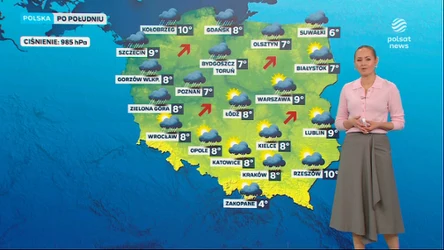 Prognoza pogody na poniedziałkowe popołudnie