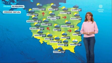 Prognoza pogody na piątkowe popołudnie