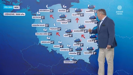 Mgły w nocy na wschodzie