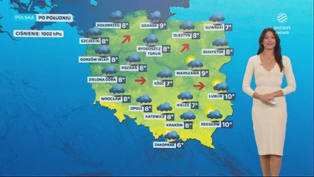 Prognoza pogody na poniedziałkowe popołudnie