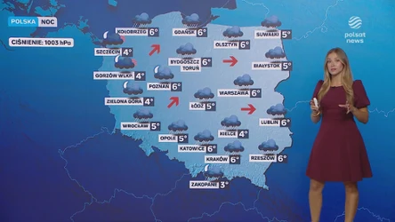 Chmury deszczowe przewędrują nad Polską