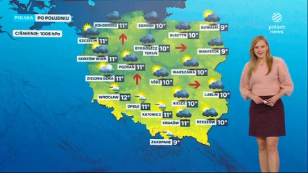 Prognoza pogody na środowe popołudnie