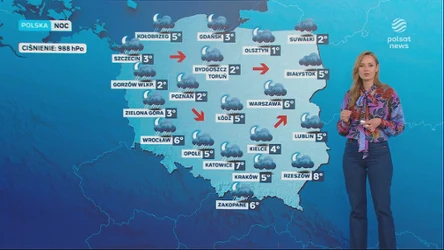 Dużo opadów. Miejscami deszcz ze śniegiem