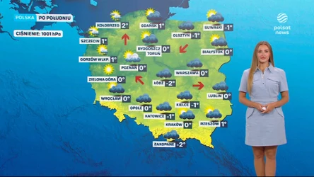 Prognoza pogody na niedzielne popołudnie