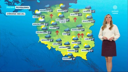 Prognoza pogody na poniedziałkowe popołudnie
