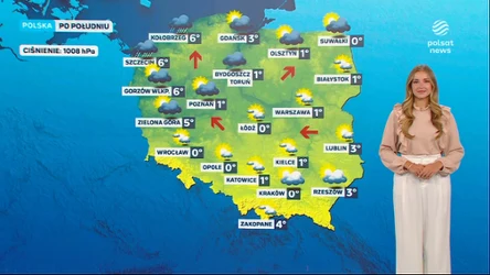 Prognoza pogody na piątkowe popołudnie