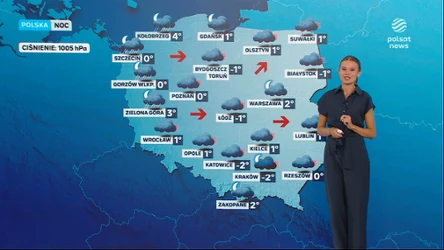Zdecydowanie cieplejsza noc w Polsce