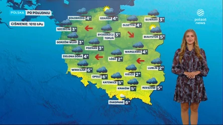 Prognoza pogody na poniedziałkowe popołudnie