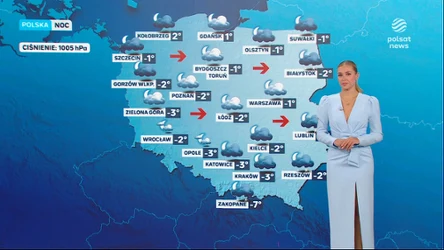 Nocą opady śniegu tylko na wschodzie i w górach