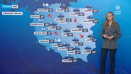 Opady śniegu na wschodzie