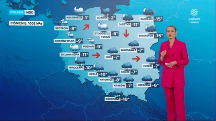 Opady śniegu na południu