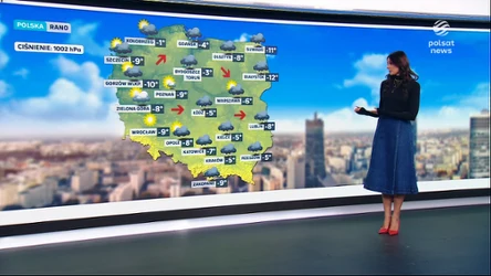 Prognoza pogody na poniedziałek