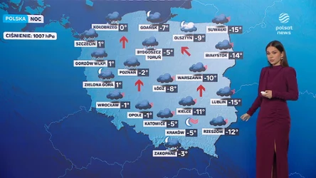 Noc cieplejsza na zachodnich krańcach Polski