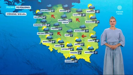 Prognoza pogody na piątkowe popołudnie