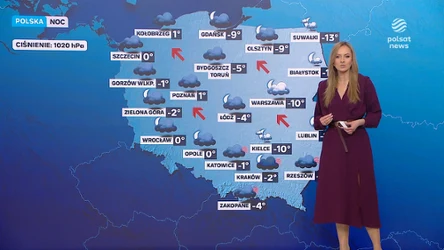 Bardzo chłodna noc na wschodzie Polski