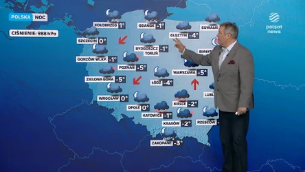 Marznące mgły na zachodzie