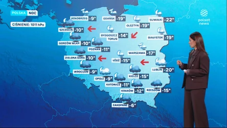 Siarczysty mróz na wschodzie