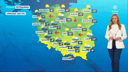 Prognoza pogody na poniedziałkowe popołudnie