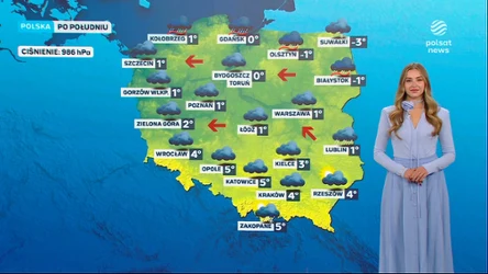 Prognoza pogody na piątkowe popołudnie