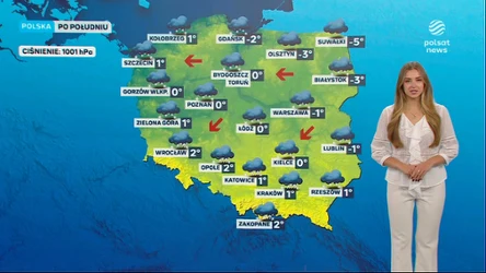 Prognoza pogody na niedzielne popołudnie