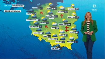 Prognoza pogody na poniedziałkowe popołudnie