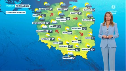 Prognoza pogody na poniedziałkowe popołudnie