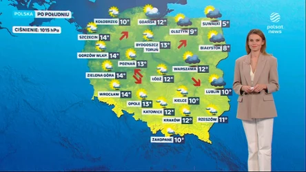 Prognoza pogody na wtorkowe popołudnie