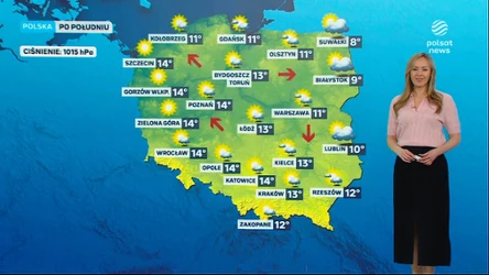 Prognoza pogody piątkowe popołudnie