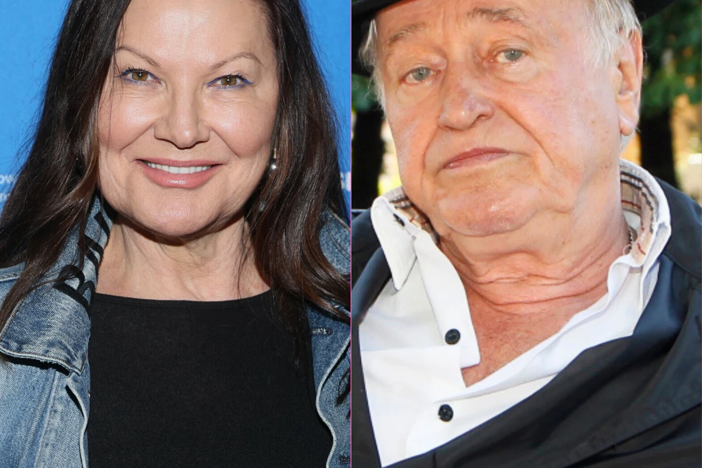 Liliana Głąbczyńska-Komorowska, Jan Nowicki Liliana Głąbczyńska-Komorowska i Jan Nowicki razem, kobieta o ciemnych włosach, mężczyzna w jasnej koszuli i marynarce