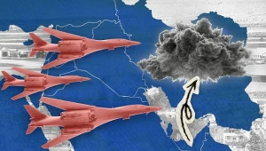 Wojna na Bliskim Wschodzie może się rozszerzyć o kolejne kraje. Grafika: Magdalena Piasecka