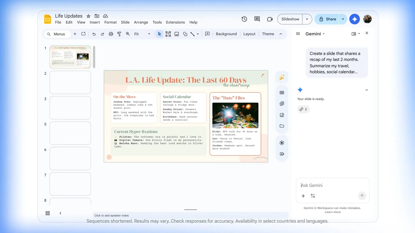 Sztuczna inteligencja Gemini jest szerzej dostępna w przeglądarce Chrome i aplikacjach Google Workspace