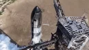 Najpotężniejszy Starship szykowany do lotu. Tym razem zawiódł system zraszania wodnego
