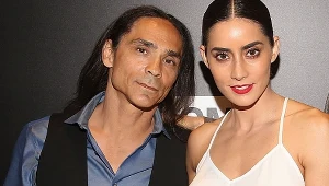 Zahn McClarnon i Paola Nunez w 2017 roku na premierze serialu "Syn"