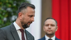 Wicepremier i minister obrony narodowej Władysław Kosiniak-Kamysz oraz prezydent Karol Nawrocki