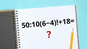 Jakie jest rozwiązanie zagadki 50:10(6−4)!+18=?