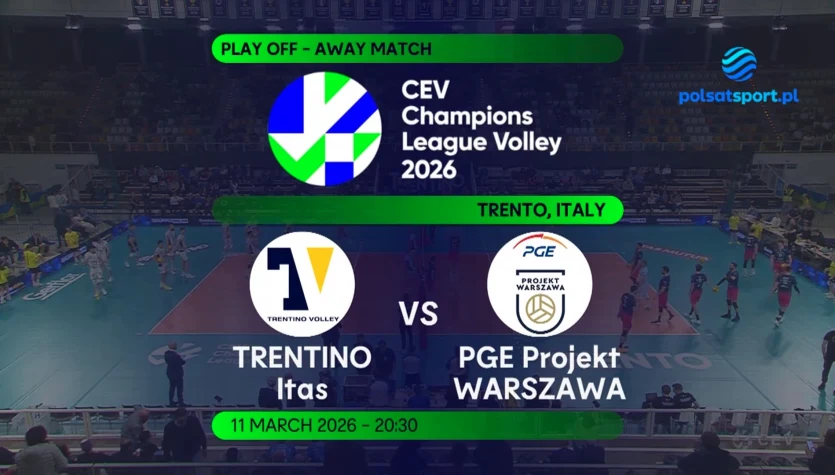 Itas Trentino - PGE Projekt Warszawa. Skrót meczu