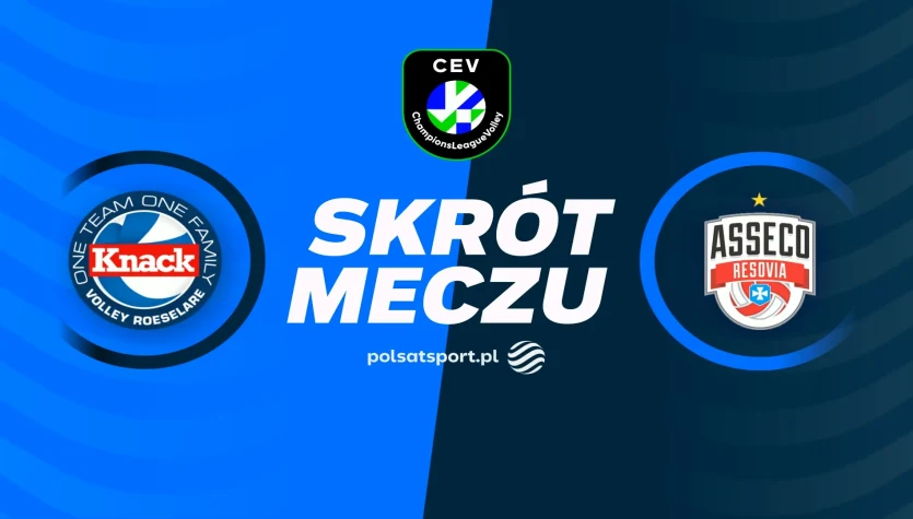 Knack Roeselare – Asseco Resovia. Skrót meczu. WIDEO