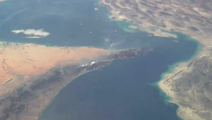 Cieśnina Ormuz na zdjęciu satelitarnym