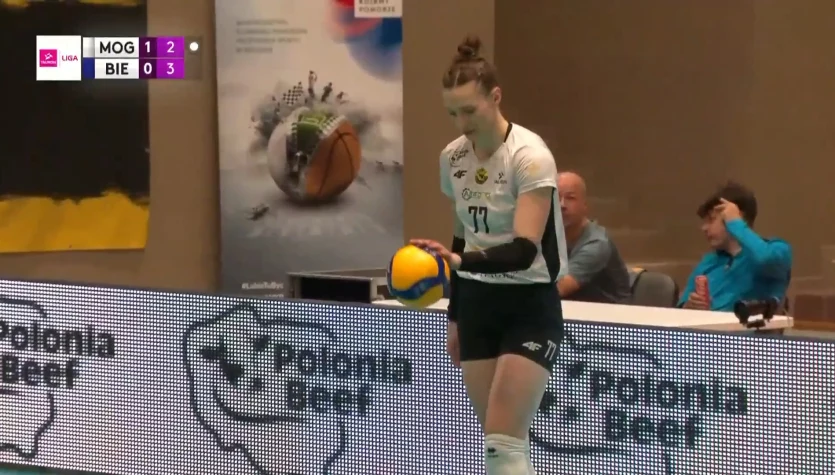 Bloki w meczu Sokół & Hagric Mogilno - BKS Bostik ZGO Bielsko-Biała. WIDEO