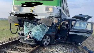 Wypadek na przejeździe kolejowych w Ogorzelicach