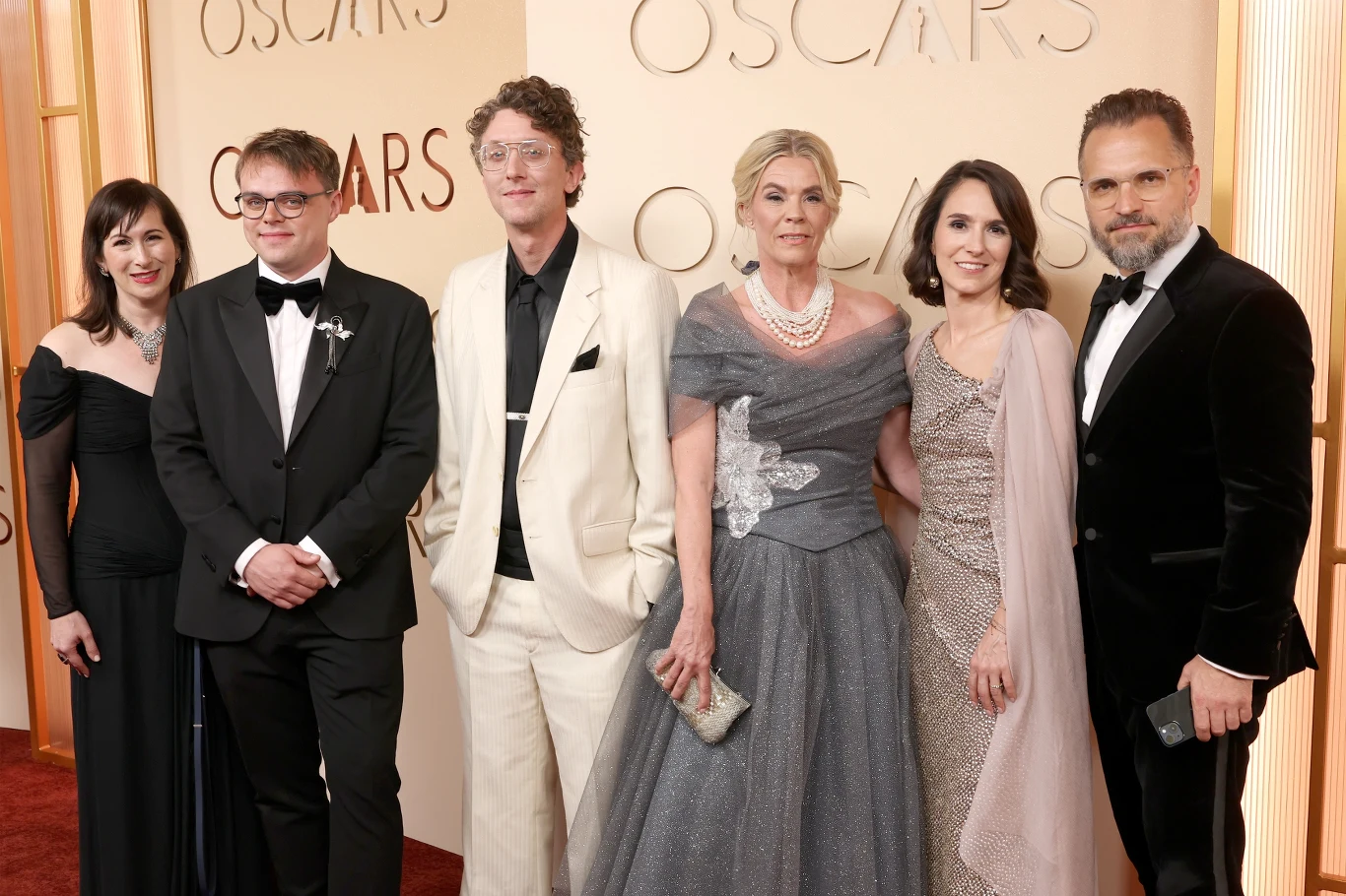 Pavel Talankin i David Borenstein (drugi i trzeci z lewej) na oscarowej gali