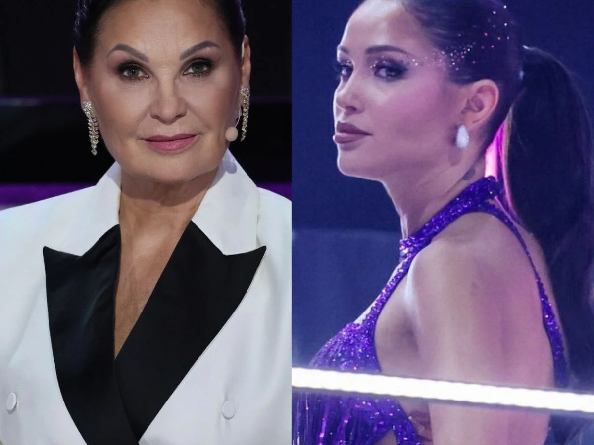 Iwona Pavlović, Natsu Iwona Pavlović i Natsu na scenie, elegancko ubrane, na tle kolorowego oświetlenia.