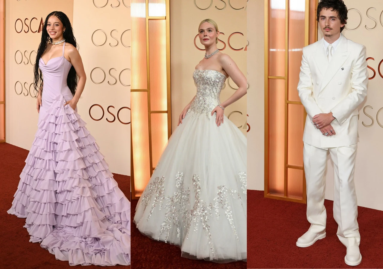 Gala Oscarów: Elle Fanning, Chase Infiniti, Timothée Chalamet Gala Oscarów: Elle Fanning, Chase Infiniti, Timothée Chalamet