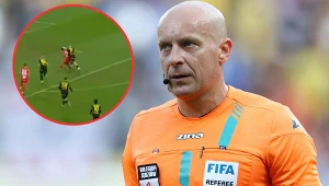 Szymon Marciniak wezwał Damiana Sylwestrzaka do analizy tej sytuacji. Rafał Rostkowski przyznał mu rację