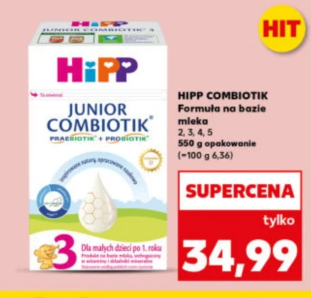 Модифіковане молоко Hipp