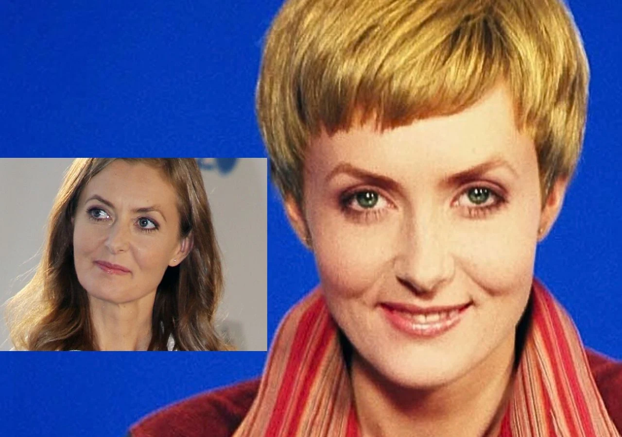 Agnieszka Wróblewska w 2002 i 2018 roku Agnieszka Wróblewska w 2002 roku z krótkimi, jasnymi włosami. Wstawka ze zdjęciem Wróblewskiej z 2018 roku z długimi, ciemnymi włosami.