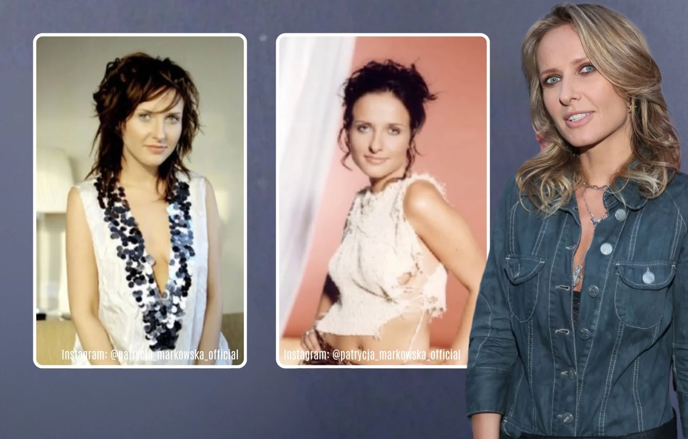 Trzy portrety tej samej kobiety w różnych etapach życia; dwa po lewej ukazują ją w młodości, ubrana modnie, z ciemnymi włosami, natomiast po prawej aktualny wizerunek z jasnymi włosami, uśmiechnięta, w dżinsowej kurtce.